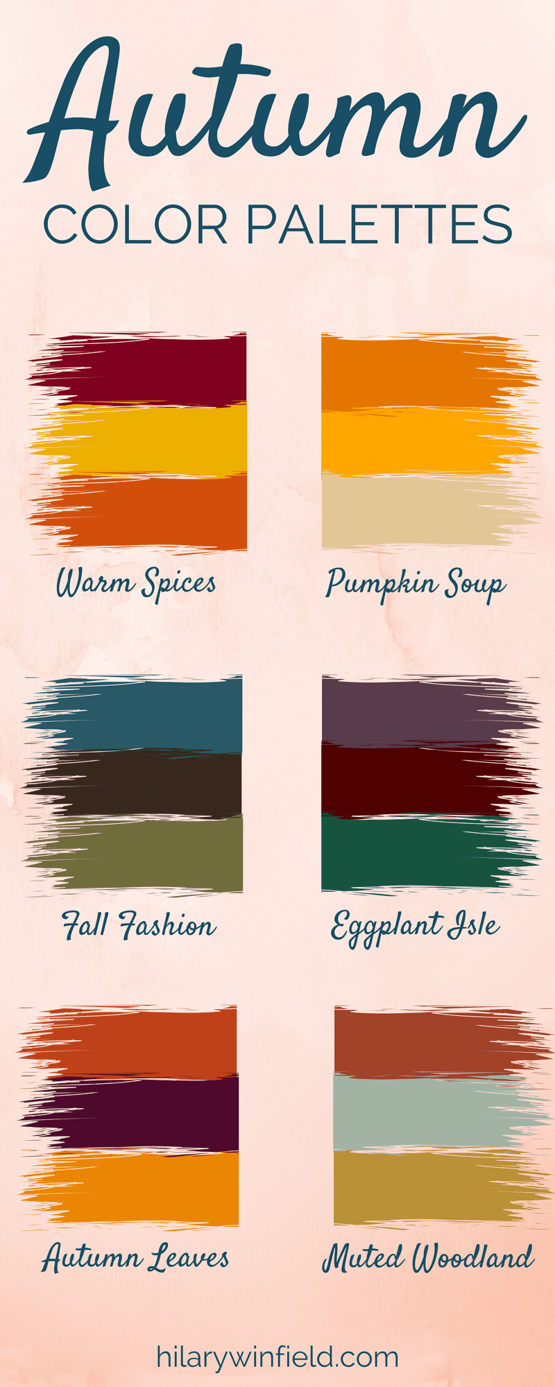 My Favorite Autumn Color Palettes Hilary Winfield Fine Art Llc